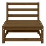 Muebles de jardín 2 piezas marrón miel madera maciza de pino