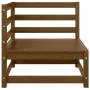 Muebles de jardín 2 piezas marrón miel madera maciza de pino