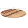 Round table top solid sheesham wood 15-16 mm 70cm by vidaXL, Table tops - Ref: Foro24-285970, Price: 63,14 €, Discount: %