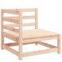 Juego de muebles de jardín 3 piezas madera maciza de pino