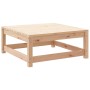Juego de muebles de jardín 3 piezas madera maciza de pino