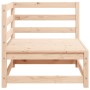Juego de muebles de jardín 3 piezas madera maciza de pino