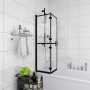 Mampara de ducha plegable ESG negro 120x140 cm de vidaXL, Puertas de ducha - Ref: Foro24-150820, Precio: 152,50 €, Descuento: %