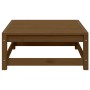 Muebles de jardín 3 piezas marrón miel madera maciza de pino