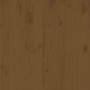 Muebles de jardín 3 piezas marrón miel madera maciza de pino