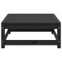 Juego de muebles de jardín 3 piezas negro madera maciza de pino