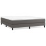 Graues Kunstlederbettgestell 160x200 cm von vidaXL, Betten und Lattenroste - Ref: Foro24-3120710, Preis: 104,98 €, Rabatt: %