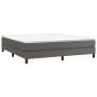 Graues Kunstlederbettgestell 160x200 cm von vidaXL, Betten und Lattenroste - Ref: Foro24-3120710, Preis: 104,98 €, Rabatt: %