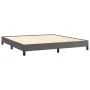 Graues Kunstlederbettgestell 160x200 cm von vidaXL, Betten und Lattenroste - Ref: Foro24-346914, Preis: 103,16 €, Rabatt: %