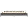Gray synthetic leather bed frame 160x200 cm by vidaXL, Beds and slatted bases - Ref: Foro24-346914, Price: 101,46 €, Discount: %