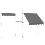 Toldo retráctil de operación manual antracita 200 cm