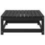 Taburetes de jardín con cojines madera maciza de pino negro