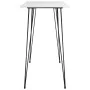 High table and bar stools 5 pieces black and white by vidaXL, Furniture sets for kitchens and dining rooms - Ref: Foro24-3057...