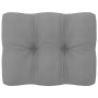 Set de muebles de jardín 2 pzas con cojines madera maciza pino