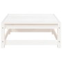 Set de muebles de jardín 2 pzas con cojines madera pino blanco