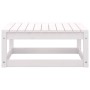 Set de muebles de jardín 2 pzas con cojines madera pino blanco