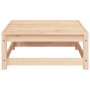 Juego de muebles de jardín 2 pzas y cojines madera pino maciza