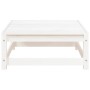 Set de muebles de jardín 2 pzas con cojines madera pino blanco