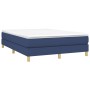 Blue fabric bed frame 140x190 cm by vidaXL, Beds and slatted bases - Ref: Foro24-3120612, Price: 99,51 €, Discount: %