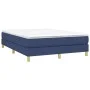 Blue fabric bed frame 140x190 cm by vidaXL, Beds and slatted bases - Ref: Foro24-3120612, Price: 98,19 €, Discount: %