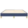 Blue fabric bed frame 140x190 cm by vidaXL, Beds and slatted bases - Ref: Foro24-3120612, Price: 98,19 €, Discount: %