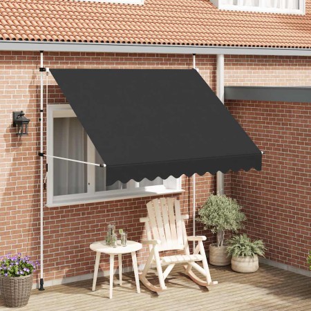 Toldo retráctil de operación manual antracita 250 cm