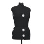 Maniquí de sastre ajustable mujer negro talla M 40-46