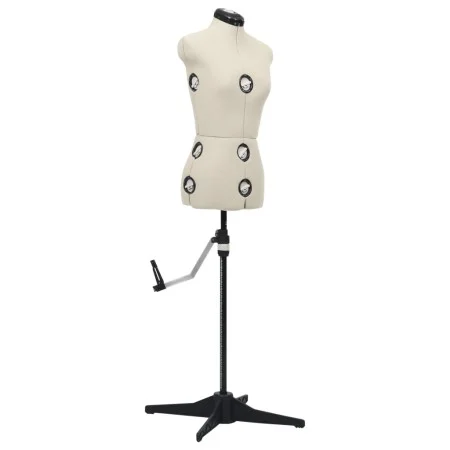 Adjustable tailor mannequin woman cream color size S 33-40 by vidaXL, Gallants at night - Ref: Foro24-288484, Price: 203,10 €...