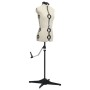 Maniquí de sastre ajustable mujer color crema talla S 33-40 de vidaXL, Galanes de noche - Ref: Foro24-288484, Precio: 186,81 ...