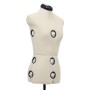 Maniquí de sastre ajustable mujer color crema talla S 33-40 de vidaXL, Galanes de noche - Ref: Foro24-288484, Precio: 186,81 ...