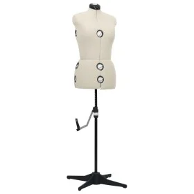 Adjustable tailor mannequin woman cream color size M 40-46 by vidaXL, Gallants at night - Ref: Foro24-288487, Price: 226,49 €...