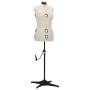 Adjustable tailor mannequin woman cream color size M 40-46 by vidaXL, Gallants at night - Ref: Foro24-288487, Price: 220,64 €...