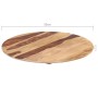 Round table top solid sheesham wood 25-27 mm 50cm by vidaXL, Table tops - Ref: Foro24-285973, Price: 52,76 €, Discount: %