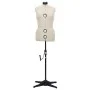 Verstellbare Schneiderpuppe für Damen, cremefarben, Größe M 40-46 von vidaXL, Galanten in der Nacht - Ref: Foro24-288487, Pre...