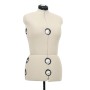 Adjustable tailor mannequin woman cream color size M 40-46 by vidaXL, Gallants at night - Ref: Foro24-288487, Price: 220,64 €...