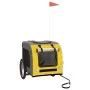 Pet Bicycle Trailer Iron Oxford Cloth Yellow Gray by vidaXL, pet strollers - Ref: Foro24-93840, Price: 108,25 €, Discount: %