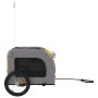 Haustier-Fahrradanhänger, Eisen-Oxford-Stoff, gelb-grau von vidaXL, Kinderwagen für Haustiere - Ref: Foro24-93840, Preis: 110...
