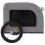 Haustier-Fahrradanhänger, Eisen-Oxford-Stoff, gelb-grau von vidaXL, Kinderwagen für Haustiere - Ref: Foro24-93840, Preis: 110...