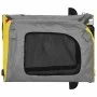 Remolque de bicicleta mascotas hierro tela Oxford amarillo gris de vidaXL, Cochecitos para mascotas - Ref: Foro24-93840, Prec...