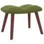 Silla mecedora con reposapiés terciopelo verde claro de vidaXL, Mecedoras - Ref: Foro24-328153, Precio: 165,65 €, Descuento: %