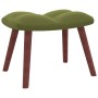 Silla mecedora con reposapiés terciopelo verde claro de vidaXL, Mecedoras - Ref: Foro24-328153, Precio: 169,36 €, Descuento: %