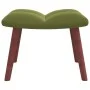 Silla mecedora con reposapiés terciopelo verde claro de vidaXL, Mecedoras - Ref: Foro24-328153, Precio: 165,65 €, Descuento: %