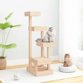 Solid pine wood cat tree 45.5x49x103 cm by vidaXL, Cat furniture - Ref: Foro24-824648, Price: 68,57 €, Discount: %