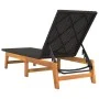 Sonnenliegen 2 Stück Rattan und massives Akazienholz braun und schwarz von vidaXL, Liegen - Ref: Foro24-319728, Preis: 223,95...