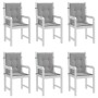 Cojín silla jardín respaldo bajo 6 uds tela Oxford gris de vidaXL, Cojines para sillas y sofás - Ref: Foro24-314132, Precio: ...