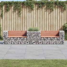 Garden bench with gabion basket Douglas fir wood by vidaXL, garden benches - Ref: Foro24-3196246, Price: 313,18 €, Discount: %