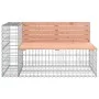 Garden bench with gabion basket Douglas fir wood by vidaXL, garden benches - Ref: Foro24-3196246, Price: 331,16 €, Discount: %