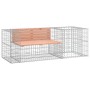 Gartenbank mit Gabionenkorb aus Douglasienholz von vidaXL, Gartenbänke - Ref: Foro24-3196243, Preis: 179,23 €, Rabatt: %