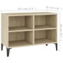 Mueble de TV con patas metal color roble Sonoma 69,5x30x50 cm en Muebles TV | Comprar online en Foro24