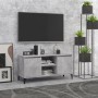 Mueble de TV con patas metal gris hormigón 103,5x35x50 cm en Muebles TV | Comprar online en Foro24